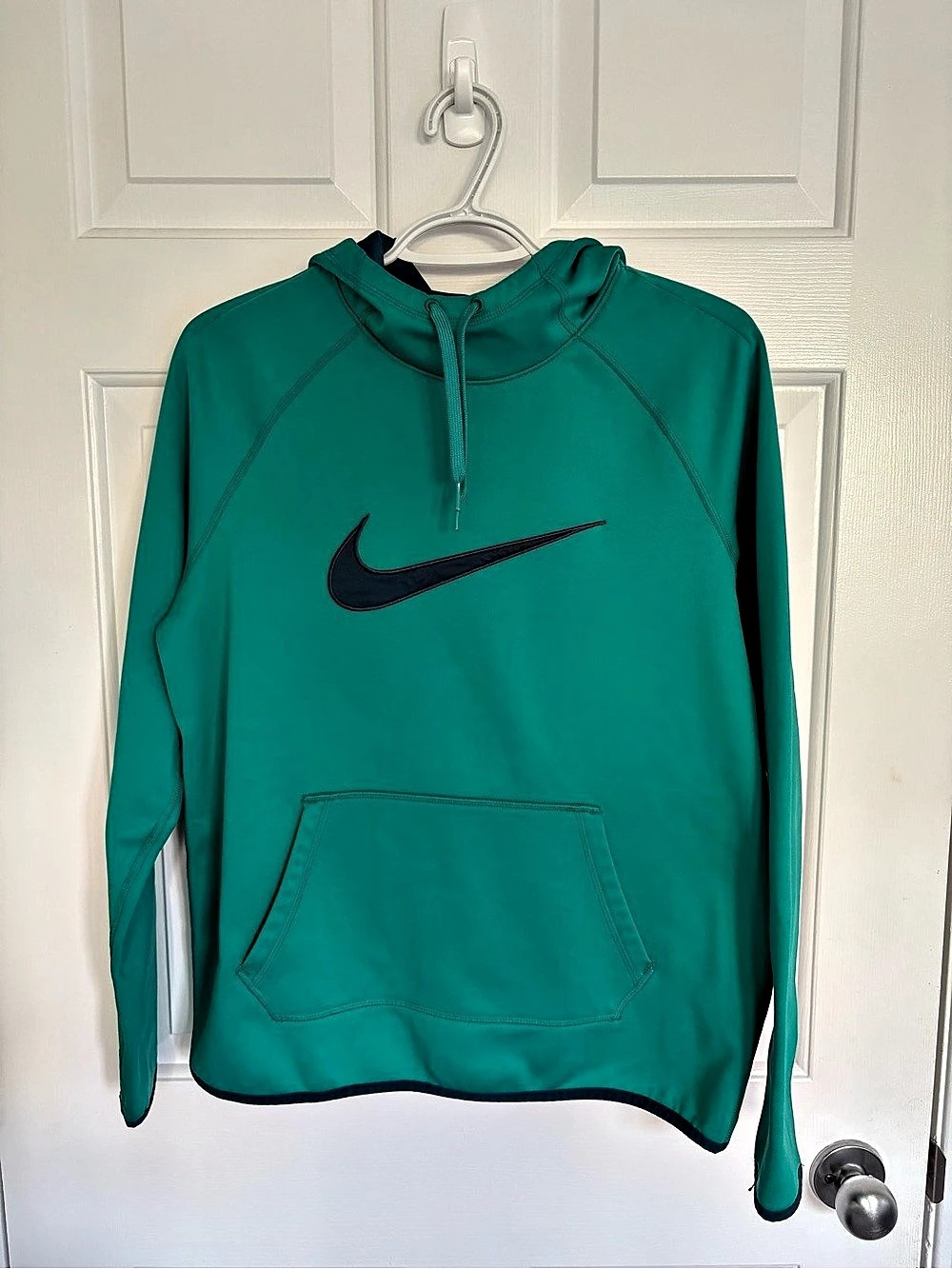 Nike Pro Dri-FIT Fleece Fitness Hoodie Green Medium - Picture 5 of 5